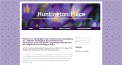 Desktop Screenshot of huntingtonplacehoa.com
