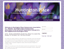 Tablet Screenshot of huntingtonplacehoa.com
